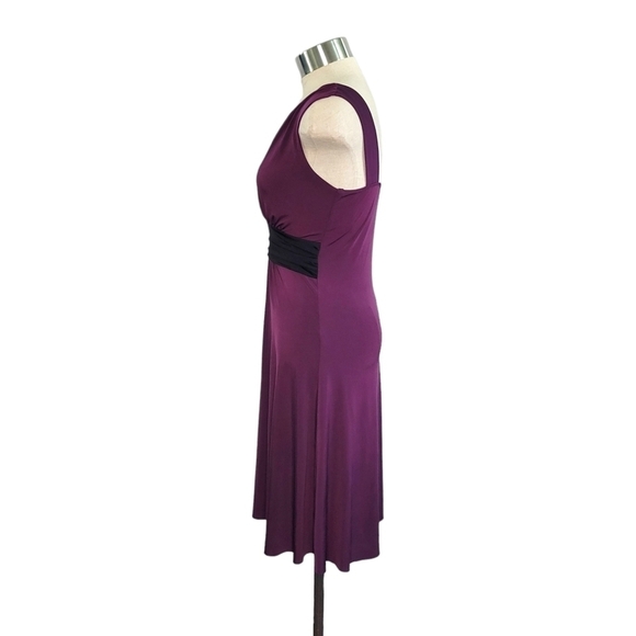 Star Vixen Purple Fit & Flare Sleeveless Y2K Empire Waist Dress Women's Size S - Picture 3 of 8